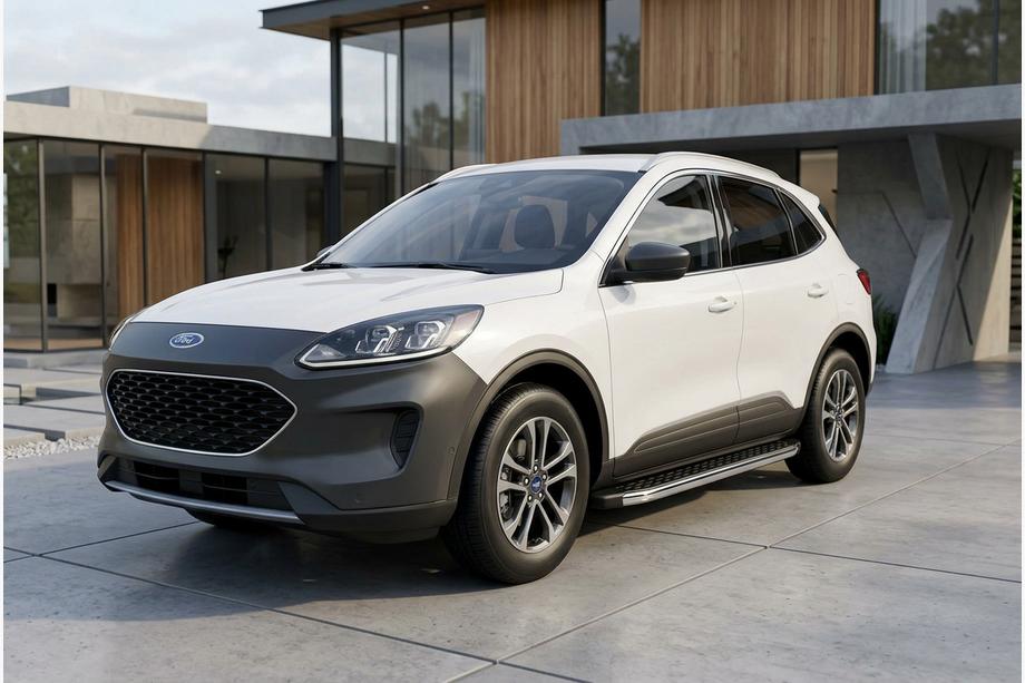 Ford Kuga/Escape 2019- рр. Бокові пороги BlackLine (2 шт., Алюміній) Image