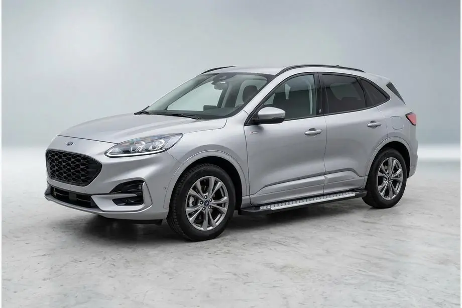 Ford Kuga/Escape 2019- рр. Бокові пороги Allmond Grey (2 шт., Алюміній)
