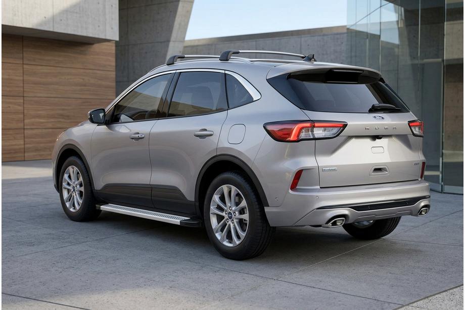 Ford Kuga/Escape 2019- рр. Бокові пороги Maya V2 (2 шт., Алюміній) Image