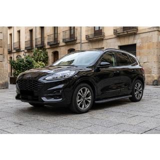 Бокові пороги Bosphore Black (2 шт., Алюміній) Ford Kuga/Escape 2019- рр. фото 1