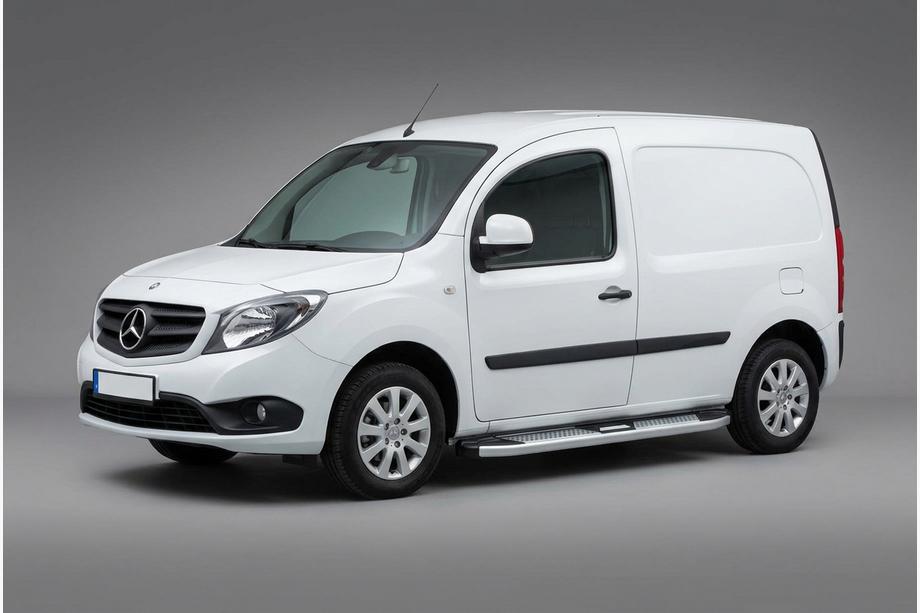 Mercedes Citan 2013-2021 рр. Бокові пороги Mevsim Grey (2 шт., Алюміній) Фото 1