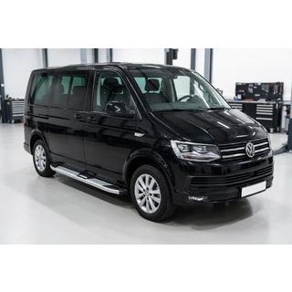 Бокові пороги Mevsim Grey (2 шт., Алюміній) Volkswagen T6 2015-2024 рр. фото 1