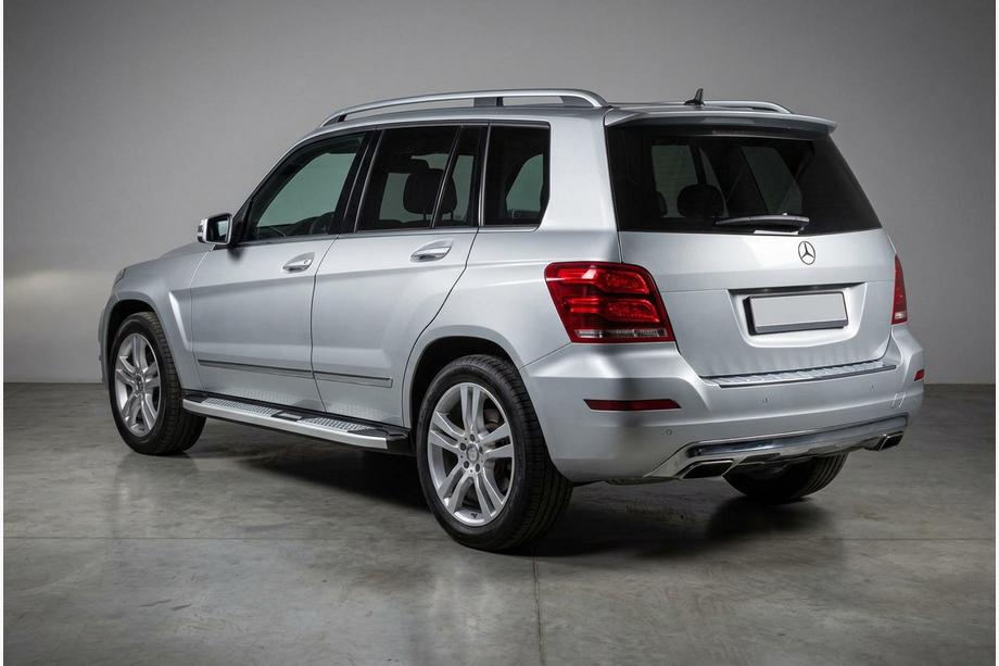 Mercedes GLK class X204 2008-2015 рр. Бокові пороги Mevsim Grey (2 шт., Алюміній) Фото 1
