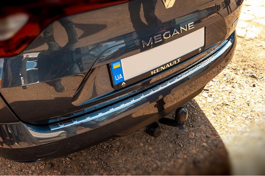 Renault Megane IV 2016-2025 рр. Накладка на задній бампер Carmos (SW, нерж) Фото 6