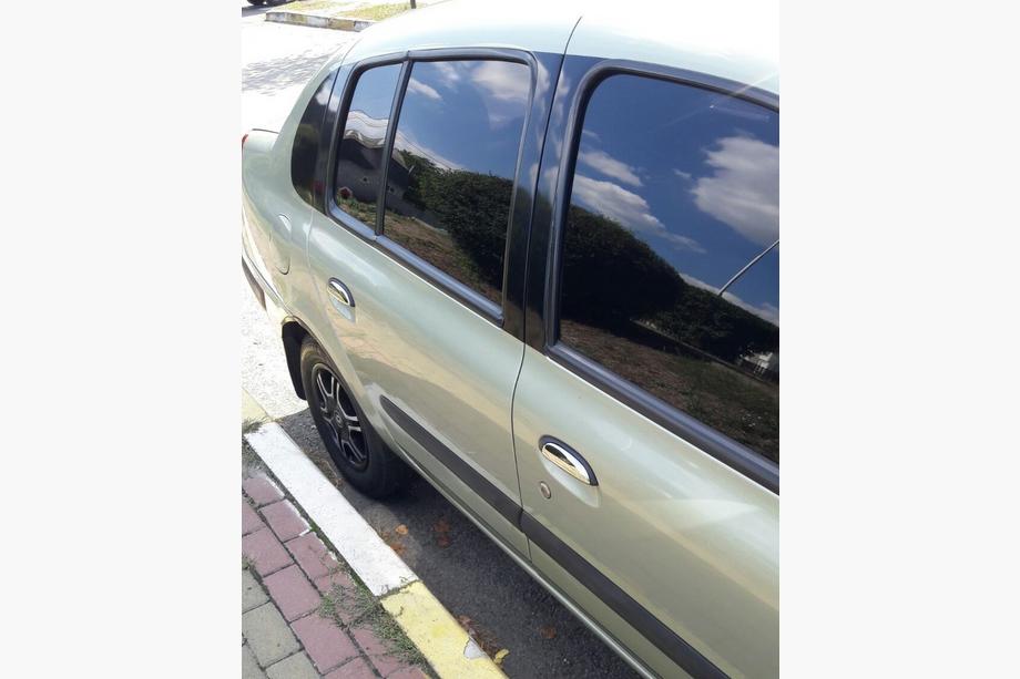 Renault Symbol 1999-2008 рр. Накладки на ручки (нерж.) 4 шт, OmsaLine - Італійська нержавейка Фото 3