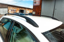 Volkswagen Golf 7/E-Golf 2012-2020 рр. Рейлінги OmsaLine Solid (2 шт, чорні) фото 5