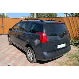 Рейлінги OmsaLine Solid (2 шт, чорні) Peugeot 5008 2009-2016 рр. фото 3