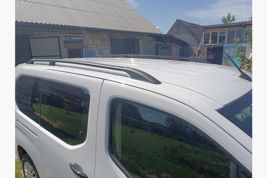 Citroen Berlingo/Multispace 2019- рр. Рейлінги OmsaLine Solid (2 шт, чорні) Image