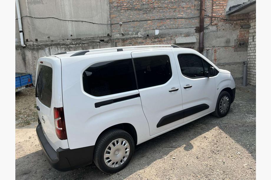 Peugeot Partner/Rifter 2019- рр. Рейлінги OmsaLine Solid (2 шт, сірі) довга база Фото 2