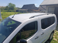 Peugeot Partner/Rifter 2019- рр. Рейлінги OmsaLine Solid (2 шт, чорні) фото 3