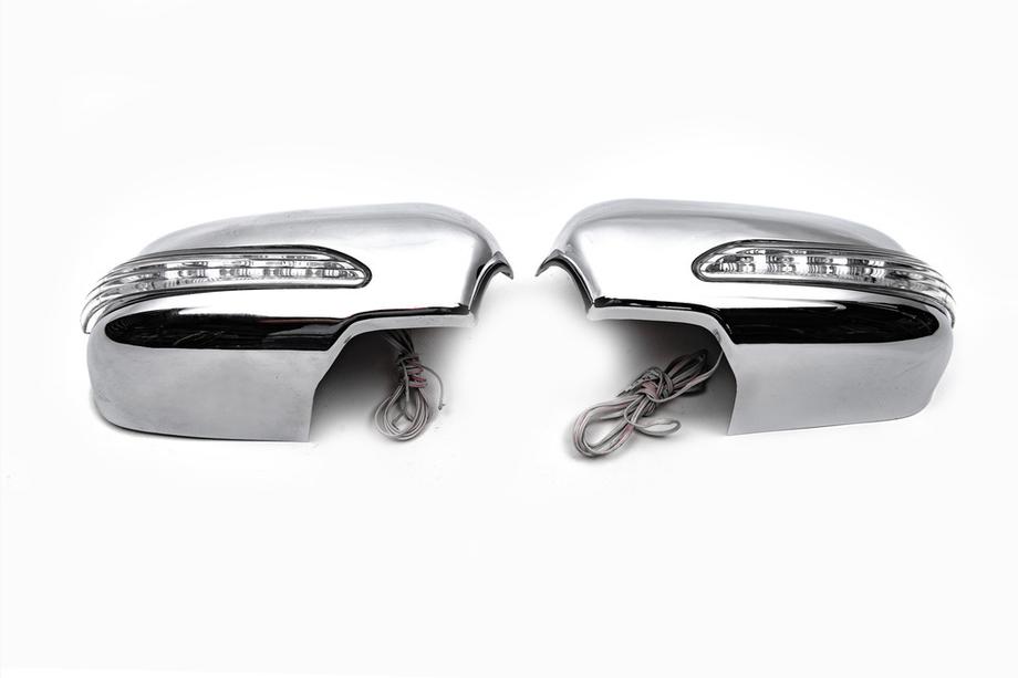 Ford Fusion 2002-2012 рр. Накладки на дзеркала LED (2 шт, ABS) Фото 2