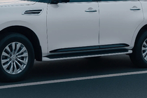 Nissan Armada 2016-2024 рр. Молдинги дверні (4 шт, чорні) фото 1