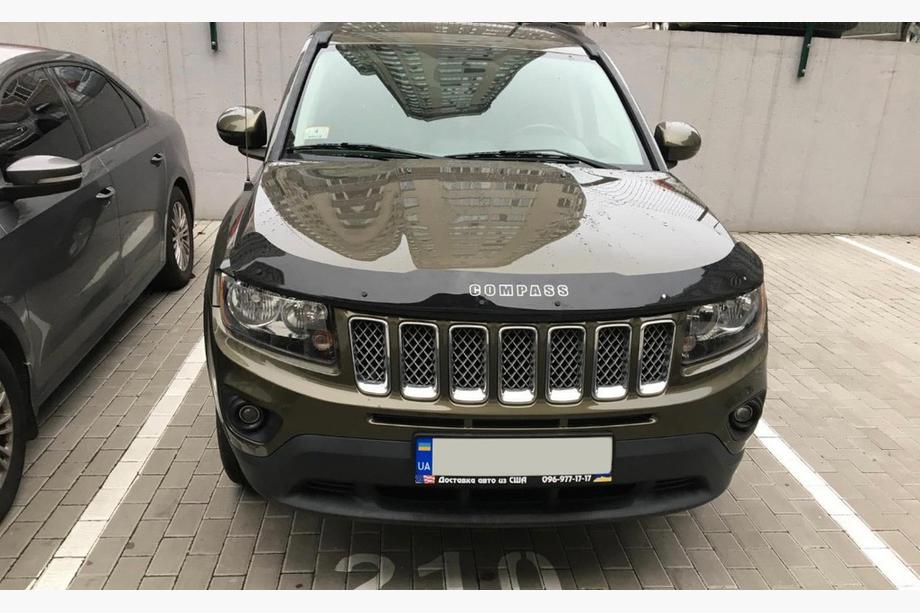 Jeep Compass 2006-2016 рр. Дефлектор капота 2010-2016 (VIP) Image