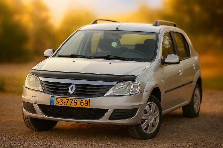 Renault Logan I 2008-2013 рр. Дефлектор капота (EuroCap) Image
