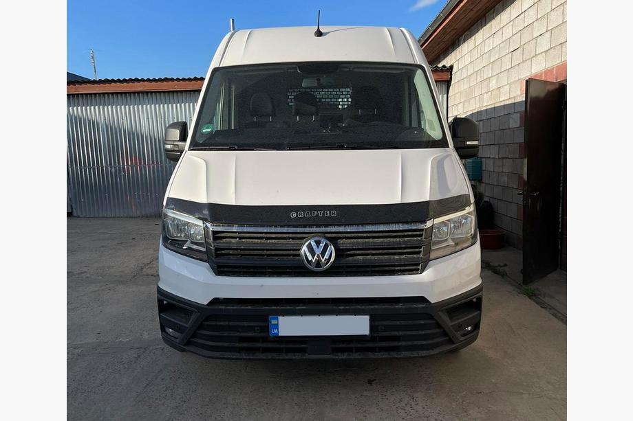 Volkswagen Crafter 2016- рр. Дефлектор капота (VIP) Image