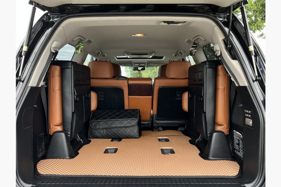 Lexus LX570/450d 2008-2022 рр. Килимок багажника 2 шт (EVA, 7 місць, цегляний) Фото 1