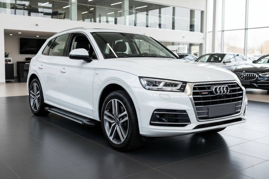 Audi Q5 2017-2025 рр. Бокові пороги Rainbow (2 шт., Алюміній) Фото 1