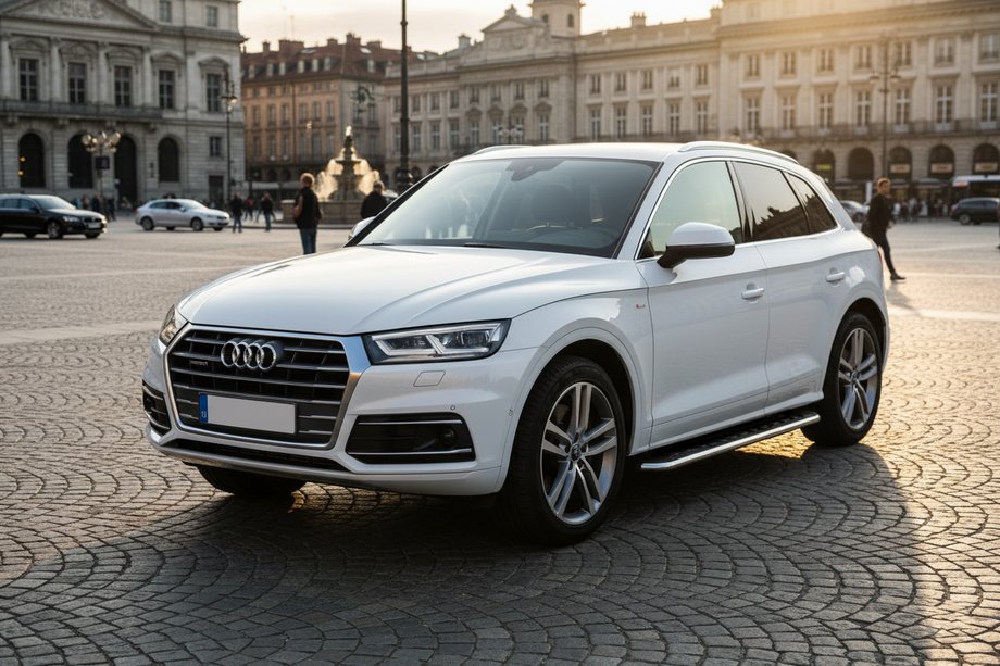 Audi Q5 2017-2025 рр. Бокові пороги Maydos V1 (2 шт., Алюміній) Фото 1