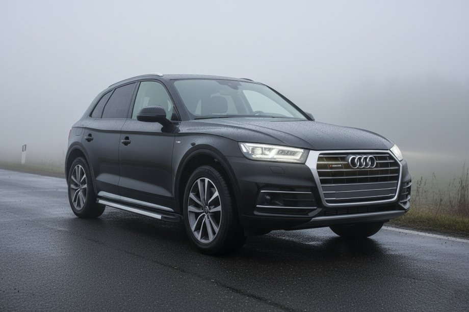 Audi Q5 2017-2025 рр. Бокові пороги Maya V1 (2 шт., Алюміній) Фото 1