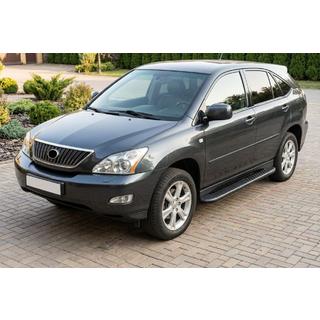 Бокові пороги Bosphorus Black (2 шт., Алюміній) Lexus RX 2003-2009 рр. фото 1