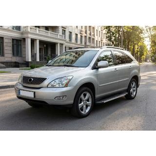 Бокові пороги Duru (2 шт., Алюміній) Lexus RX 2003-2009 рр. фото 1
