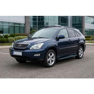Бокові пороги Maya Blue (2 шт., Алюміній) Lexus RX 2003-2009 рр. фото 1