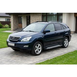 Бокові пороги Rainbow (2 шт., Алюміній) Lexus RX 2003-2009 рр. фото 1