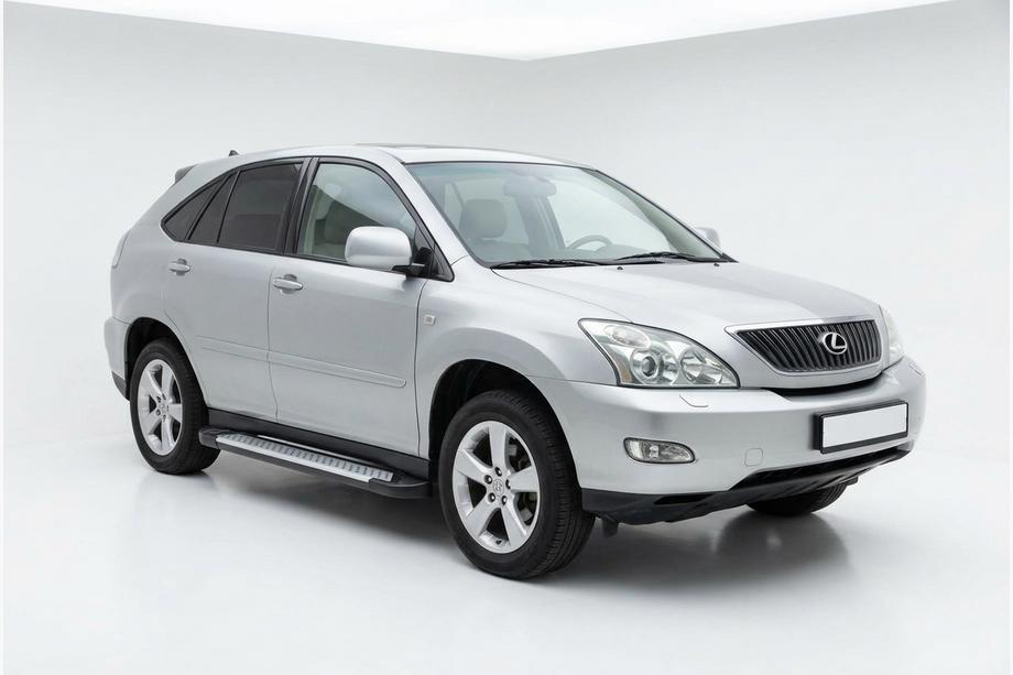 Lexus RX 2003-2009 рр. Бокові пороги Allmond Grey (2 шт., Алюміній) Фото 1