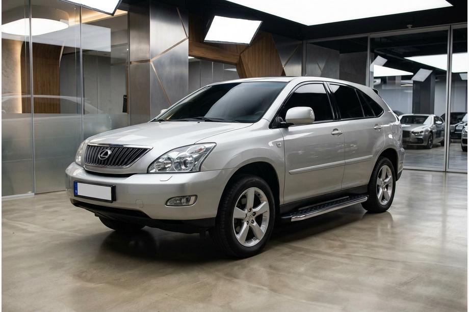 Lexus RX 2003-2009 рр. Бокові пороги BlackLine (2 шт., Алюміній) Фото 1