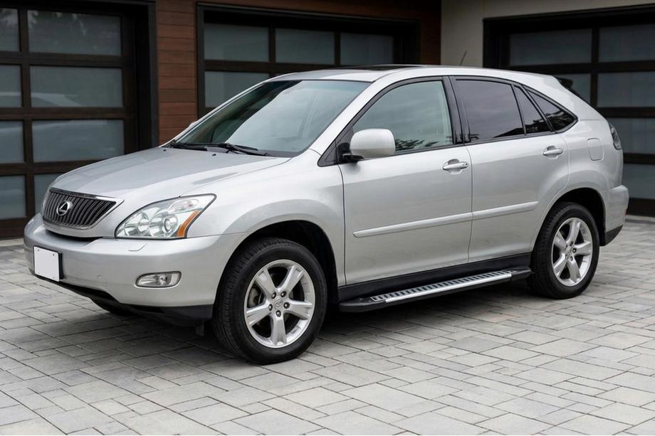 Lexus RX 2003-2009 рр. Бокові пороги Line (2 шт., Алюміній) Фото 1