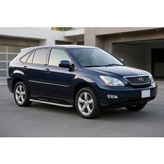 Бокові пороги Tayga Grey (2 шт., Алюміній) Lexus RX 2003-2009 рр. фото 1