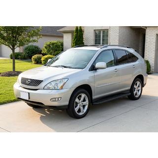 Бокові пороги Tayga Black (2 шт., Алюміній) Lexus RX 2003-2009 рр. фото 1