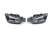 BMW 3 серія F30/F31 2012-2019 рр. Передні фари Xenon з LED габаритом 2012-2015 (2 шт) Чорна фото 3