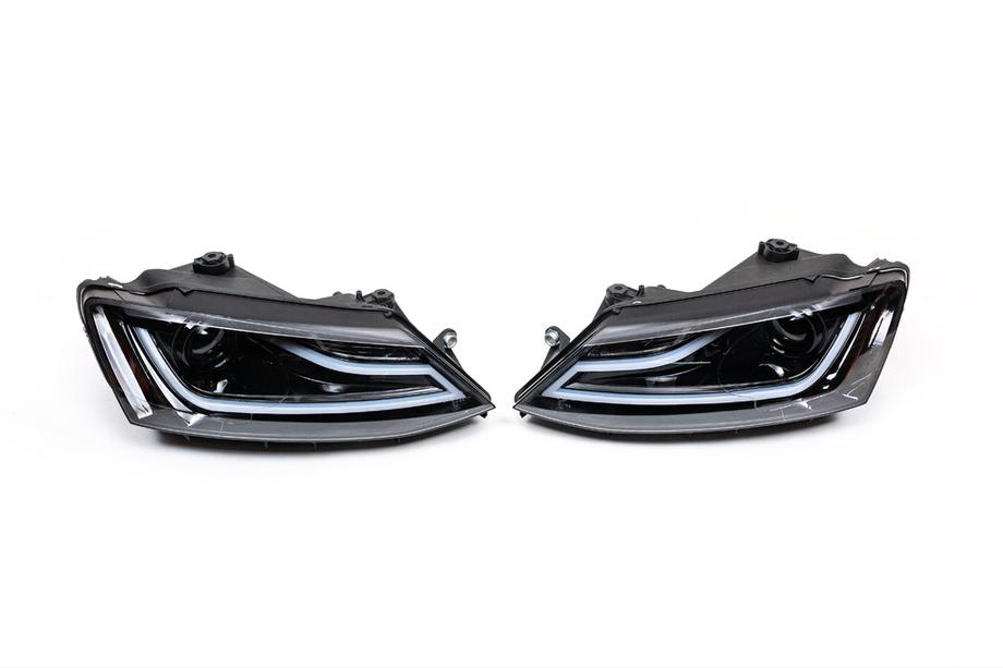 Volkswagen Jetta 2011-2018 рр. Передня оптика для USA (2 шт, LED) Фото 4