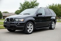 BMW X5 E53 1999-2006 рр. Бокові пороги Allmond Black (2 шт, алюм.) фото 1