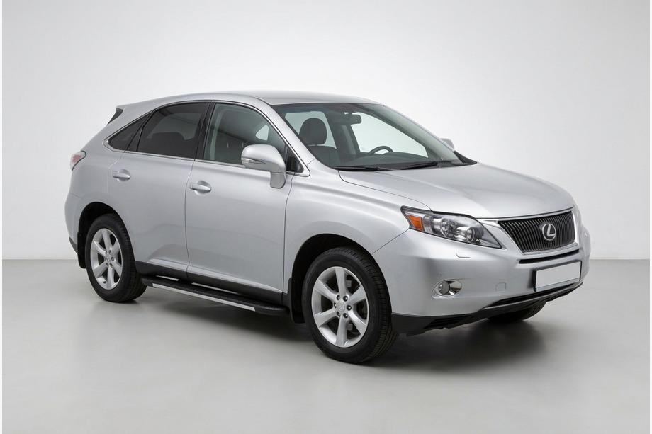 Lexus RX 2009-2015 рр. Бокові пороги Bosphorus Grey (2 шт, алюміній) Image