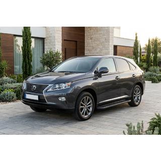 Бокові пороги Bosphorus Black (2 шт, алюміній) Lexus RX 2009-2015 рр. фото 1
