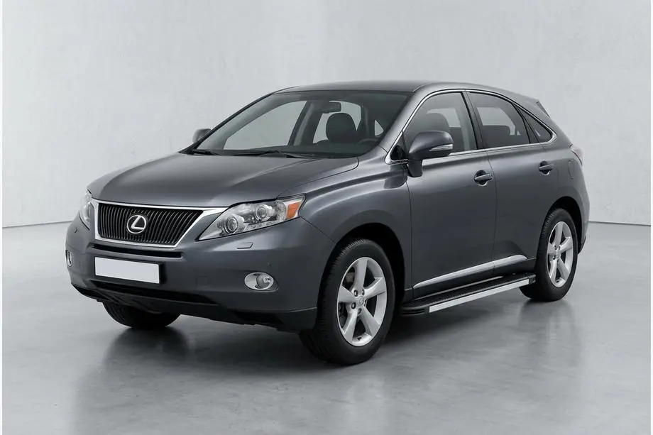Lexus RX 2009-2015 рр. Бокові пороги Maya V1 (2 шт, алюміній) Image