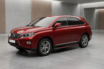 Lexus RX 2009-2015 рр. Бокові пороги Maya Red (2 шт, алюміній) фото 1
