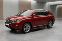 Lexus RX 2009-2015 рр. Бокові пороги Maya Red (2 шт, алюміній) фото 1