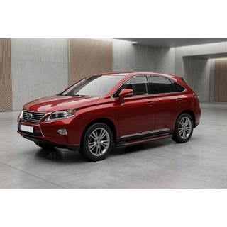 Бокові пороги Maya Red (2 шт, алюміній) Lexus RX 2009-2015 рр. фото 1