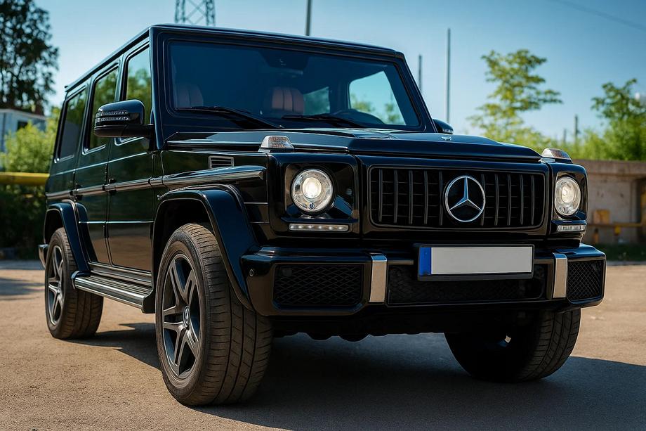 Mercedes G class W463 1990-2018 рр. Передня решітка (GT Panamericana, без хрому) Фото 3