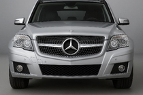 Mercedes GLK class X204 2008-2015 рр. Передня решітка Diamond Silver (2009-2012) фото 1