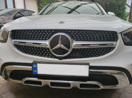 Mercedes GLC X253 2015-2022 рр. Передня решітка Diamond Silver (для Base 2019-2022) фото 1