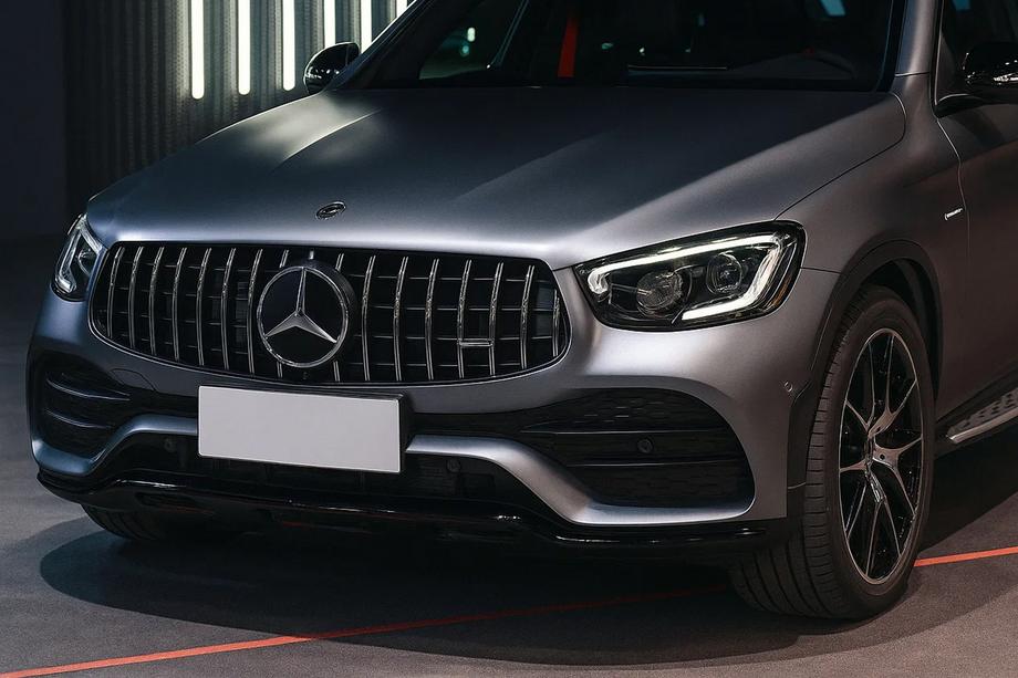 Mercedes GLC coupe C253 2016-2023 рр. Передня решітка GT Panamericana (для GLC 43 AMG/GLC 63 AMG/AMG-Line 2019-2022) Image