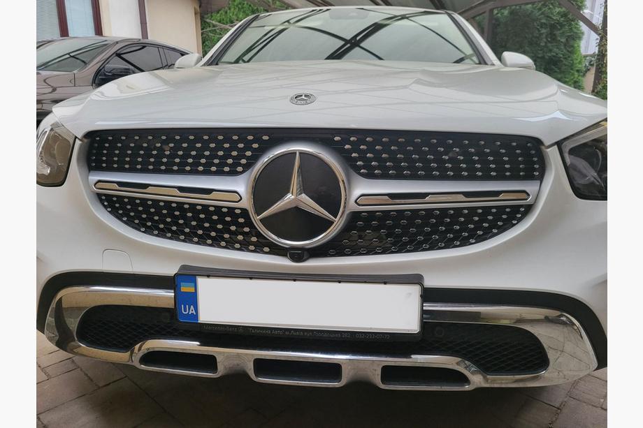 Mercedes GLC coupe C253 2016-2023 рр. Передня решітка Diamond Silver (для Base 2019-2022) Image