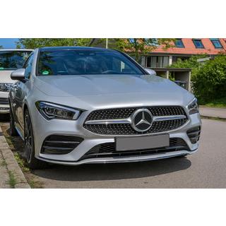 Передня решітка Diamond Silver (для 2019-2022) Mercedes CLA C118 2019- рр. фото 1