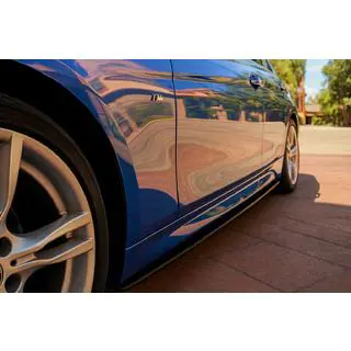Накладки на пороги EuroCap (під M-Sport пороги, чорний глянець) фото 3