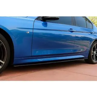 Накладки на пороги EuroCap (під M-Sport пороги, чорний глянець)
