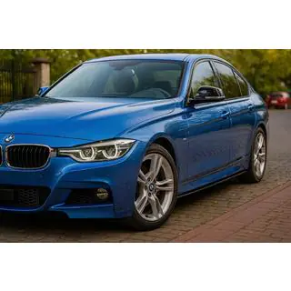 Накладки на пороги EuroCap (під M-Sport пороги, чорний глянець) фото 2